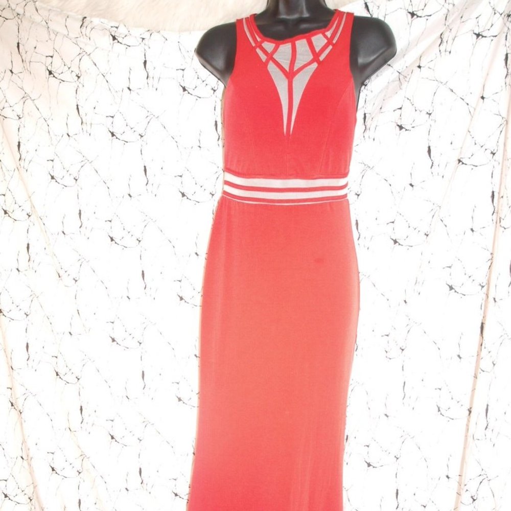 MARILYN MONROE Inspired Long Red DRESS BY SEQUIN HEARTS SIZE 3 USED4PHOTO SHOOTS